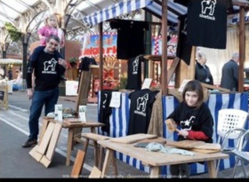 Silverback at a community event