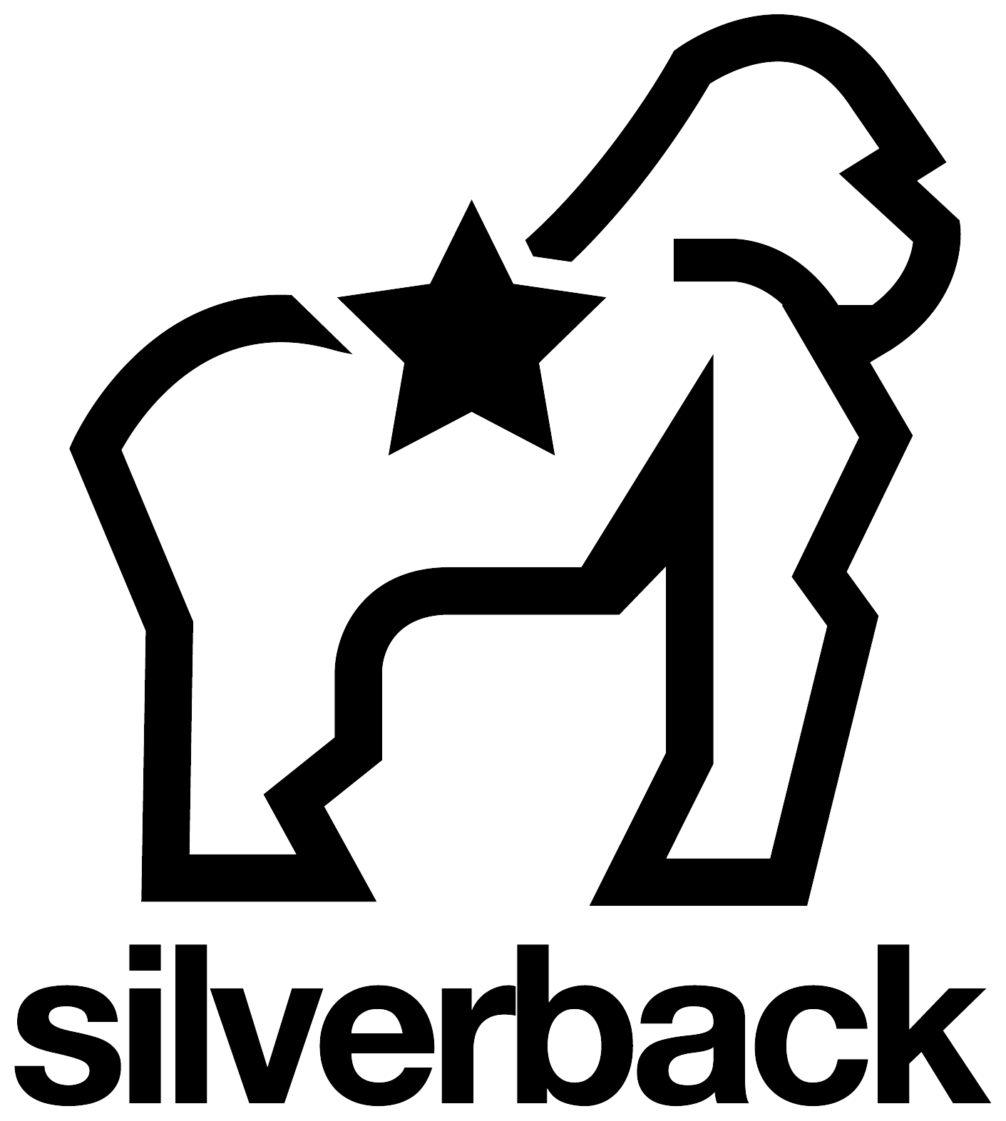Silverback gorilla logo
